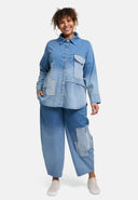 Blusa 'Sky' – Mezclilla Premium, Parche y Elástico