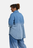 Blusa 'Sky' – Mezclilla Premium, Parche y Elástico