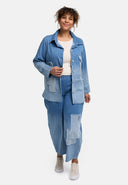 Blusa 'Sky' – Mezclilla Premium, Parche y Elástico