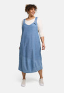 Vestido de tirantes 'Mara' con escote en V, longitud midi y estilo cotidiano elegante