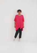 Tunika z dekoltem w serek 'Crissa' – lekka, swobodna i wyszczuplająca